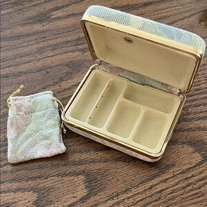 Elegant Travel Jewelry Box with Pouch